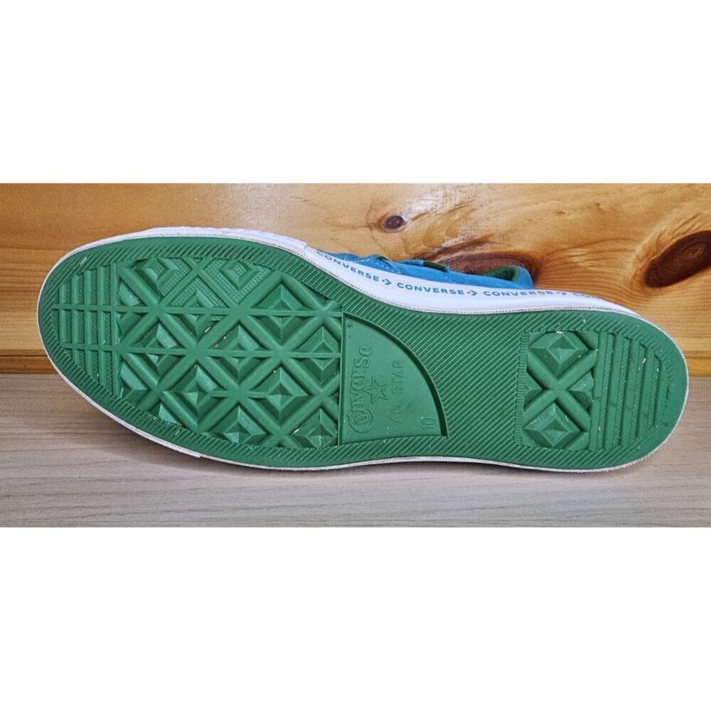 Converse One Star Low Top Pinstripe Unisex Size Men’s 10 Women’s 12 Green Teal - Picture 11 of 16